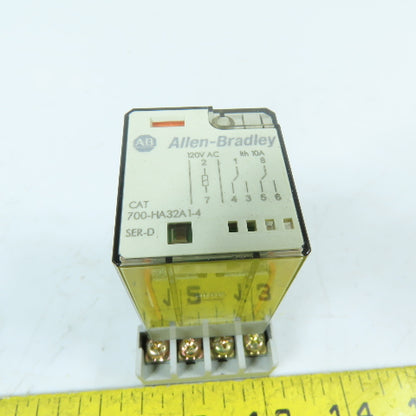 Allen Bradley 700-HA32A1-4 120VAC General Purpose Relay W/ Socket Base