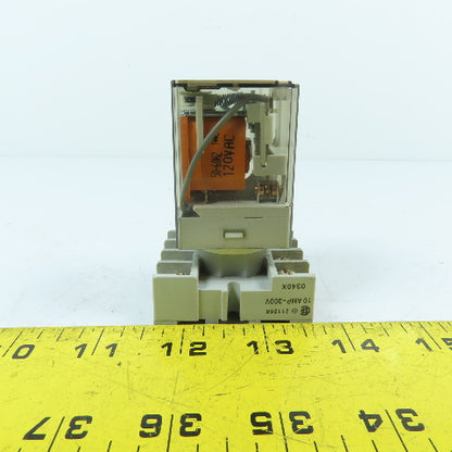 Allen Bradley 700-HA32A1-4 120VAC General Purpose Relay W/ Socket Base