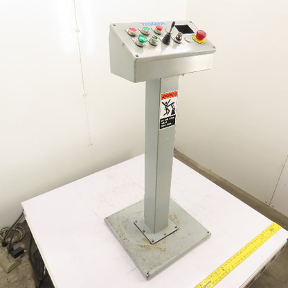 Hoffman A18SBASE E12PBAM Pedestal Mounted Operator Station Pushbutton Enclosure