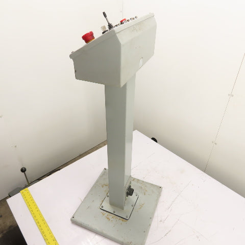 Hoffman A18SBASE E12PBAM Pedestal Mounted Operator Station Pushbutton Enclosure