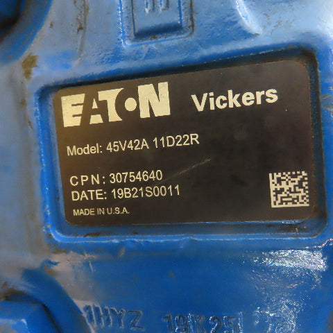 Eaton Vickers 45V42A 11D22R Double Hydraulic Pump Assembly