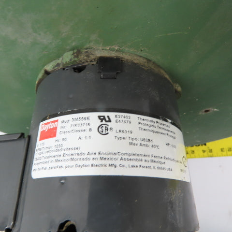 Dayton 3M556E 1/40HP Direct Drive Squirrel Cage Blower Fan 115V 1.1A 1550RPM