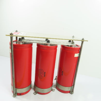 Mallory 7SE462X450X7L3PN Bank of 3 Electrolytic Capacitors 4600 MFD 450 VDC