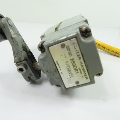 Cutler-Hammer E50SA Heavy Duty Limit Switch Body W/ E50DR1 Operating Head
