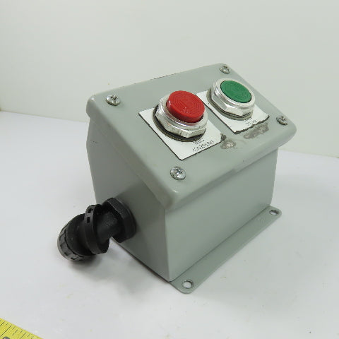 Allen-Bradley 2-Button Push Button Control Station Cycle Start Emergency Stop