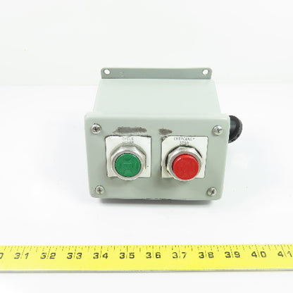 Allen-Bradley 2-Button Push Button Control Station Cycle Start Emergency Stop