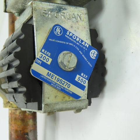 Sporlan MKC-2 ME19S270 Solenoid Valve 120V 15W MOPD 300 MRP 500