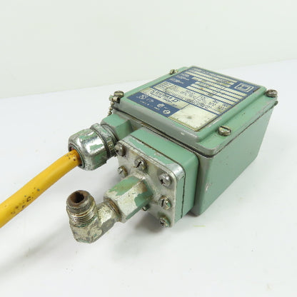 Square D 9012 GAW-6 Class 9012 Pressure Switch 30-250 PSI 750 PSI Max Ser A
