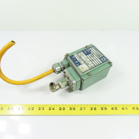 Square D 9012 GAW-6 Class 9012 Pressure Switch 30-250 PSI 750 PSI Max Ser A
