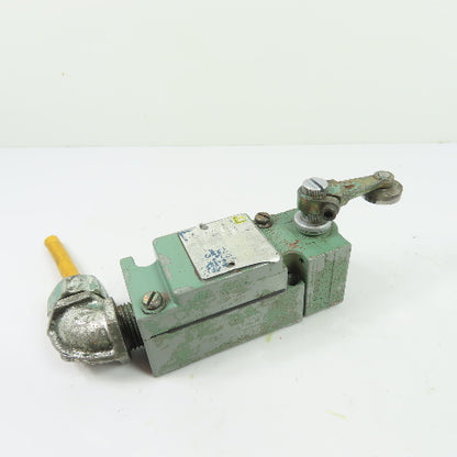 Square D 9007 C54B2 Class 9007 Roller Lever Limit Switch Ser A W/ 10° Head