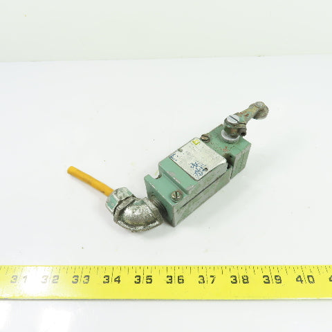 Square D 9007 C54B2 Class 9007 Roller Lever Limit Switch Ser A W/ 10° Head