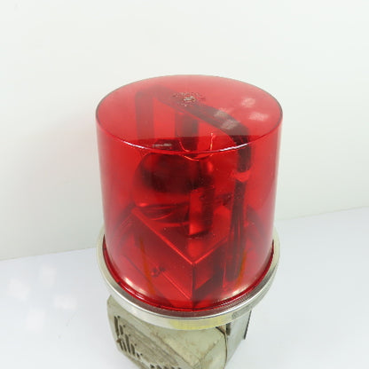 Edwards 52-R AdaptaBeacon Flashing Warning Light Red W/ 874-N5 Horn 120V 1Ph