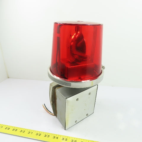 Edwards 52-R AdaptaBeacon Flashing Warning Light Red W/ 874-N5 Horn 120V 1Ph