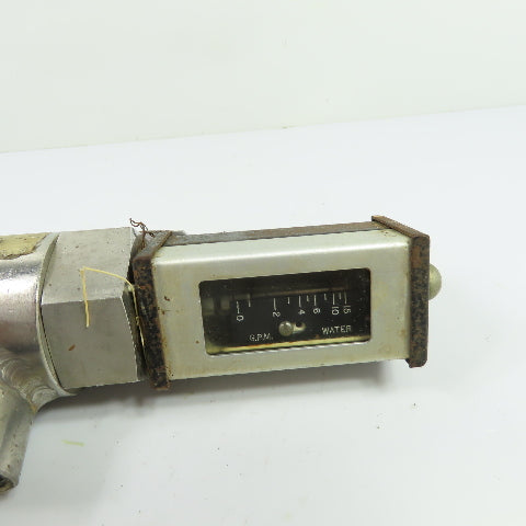Brooks Instrument 3602-10D2A1C Flowmeter 0-15 GPM Water 1500 PSIG at 200°F