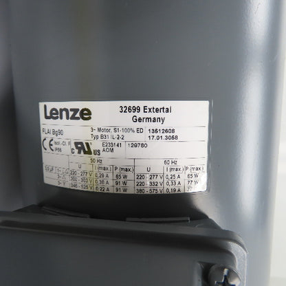 Lenze M55AP090M045FFRUT GKS06-3M HAR 090C12 1.10kW Gear Motor 93.176:1 Ratio