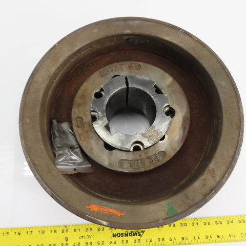 SPC 375 6 6-Groove V-Belt Pulley Sheave 15-1/8" OD x 6-3/8" W W/ TL-4040-3-5/8"