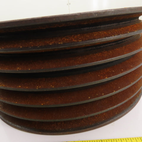 SPC 375 6 6-Groove V-Belt Pulley Sheave 15-1/8" OD x 6-3/8" W W/ TL-4040-3-5/8"