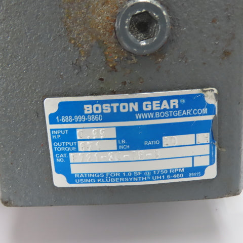 Boston Gear HMF2-3K-B5-B5 F721-30-B5-G Gear Motor 1/2HP 230/460V 3Ph 19.38RPM