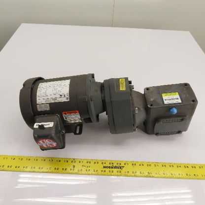 Boston Gear HMF2-3K-B5-B5 F721-30-B5-G Gear Motor 1/2HP 230/460V 3Ph 19.38RPM