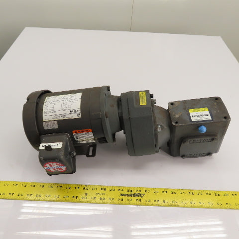 Boston Gear HMF2-3K-B5-B5 F721-30-B5-G Gear Motor 1/2HP 230/460V 3Ph 19.38RPM