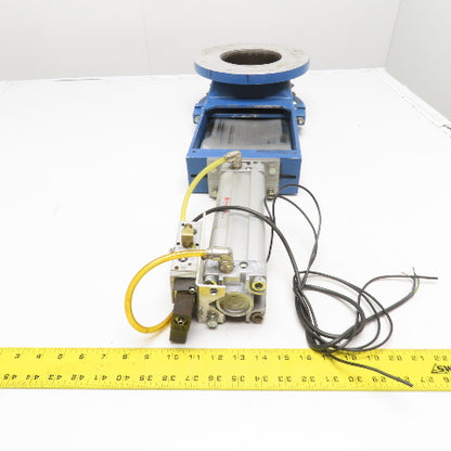 6" Aluminum Pneumatic Slide Gate Valve Assembly