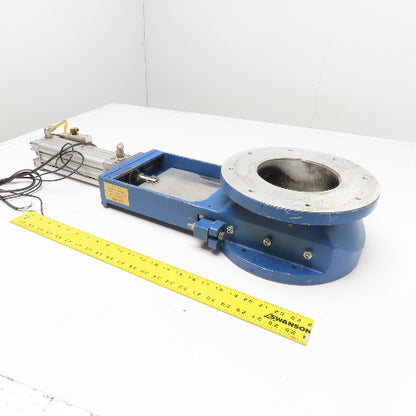 6" Aluminum Pneumatic Slide Gate Valve Assembly