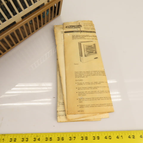 Dayton 2E640A Electric Unit Heater 5.0 kW 480V 3Ph 60Hz