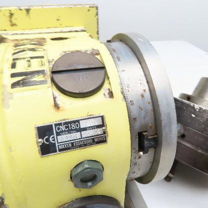 Nikken CNC180 170V AC CNC Rotary Table with Detachable Chuck & Cables
