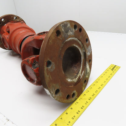 Heavy Duty Industrial Universal Joint Drive Shaft 11-1/4" OD Flange 28" Length