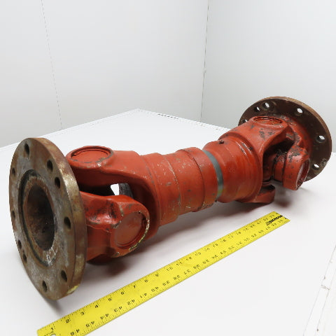Heavy Duty Industrial Universal Joint Drive Shaft 11-1/4" OD Flange 28" Length