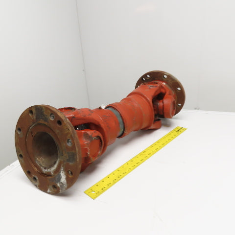 Heavy Duty Industrial Universal Joint Drive Shaft 11-1/4" OD Flange 28" Length