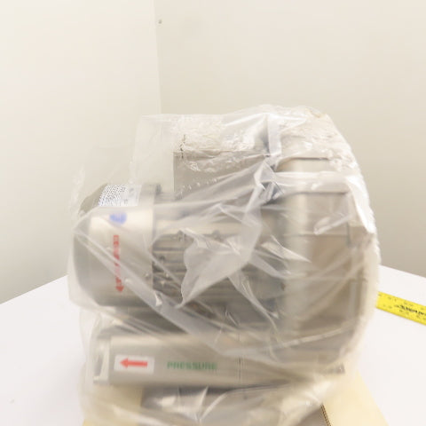 Republic HRC200 1.1HP Regenerative Blower Vacuum Pump 3Ph 200-480V NEW