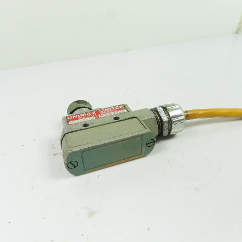 Unimax KSB52-TA 20A Plunger Limit Switch 125/250/480VAC