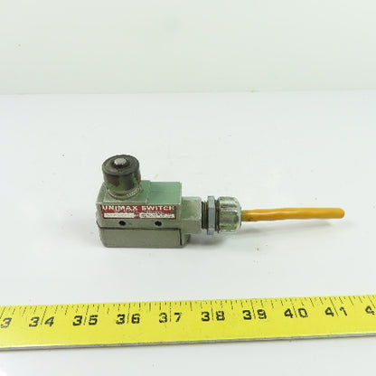 Unimax KSB52-TA 20A Plunger Limit Switch 125/250/480VAC
