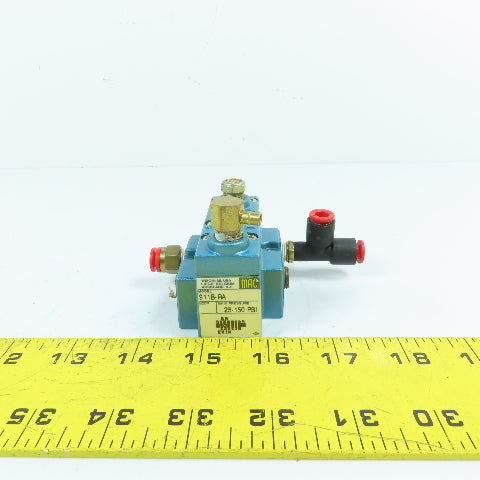 MAC 911B-RA 4/2-Way Air Piloted Pneumatic Directional Control Valve 150 PSI