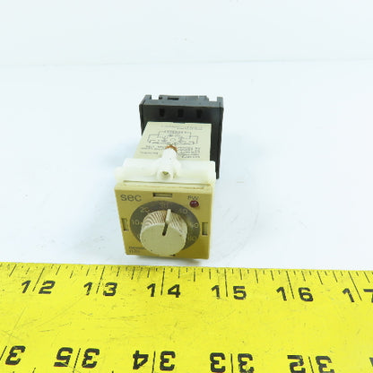 Omron H3G-8C 0-60 Sec Timer Relay W/8-Pin Socket Base 100/110/120VAC