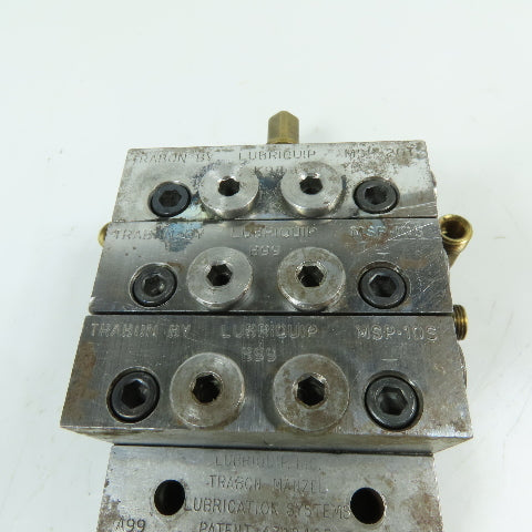 Lubriquip MSP-10S MSP-20T 3-Section Modular Divider Valve Block 3500PSI