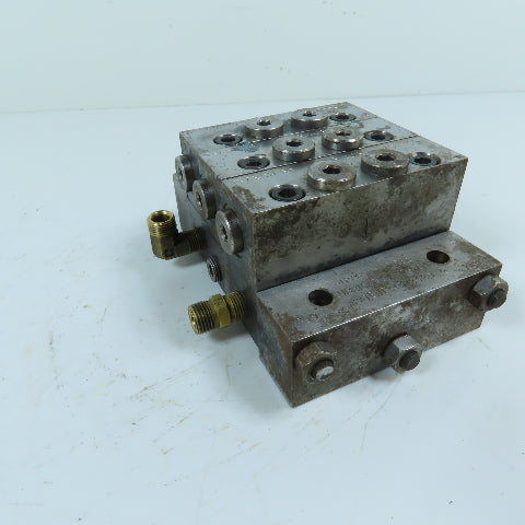 Lubriquip MSP-10S MSP-20T 3-Section Modular Divider Valve Block 3500PSI