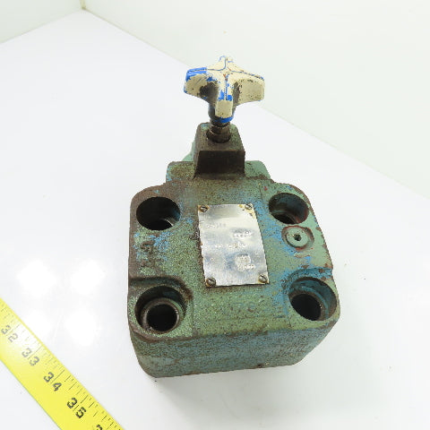 Sperry Vickers CG 10 B 30 Hydraulic Pressure Relief Valve 125-1000 PSI
