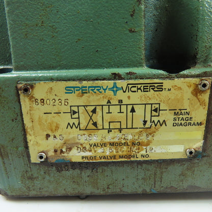 Sperry Vickers PA5 DG4V 3 68C WLB 12 DG5S H8 8C WLB 21 Hydraulic Valve 115/120V