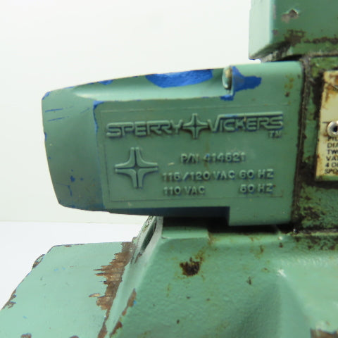 Sperry Vickers PA5 DG4V 3 68C WLB 12 DG5S H8 8C WLB 21 Hydraulic Valve 115/120V