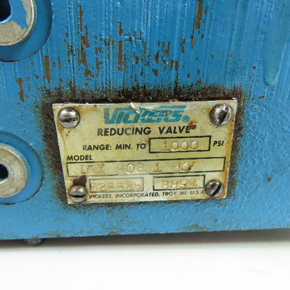Vickers DGX-H06-1-60 Hydraulic Pressure Reducing Valve 1000PSI Max