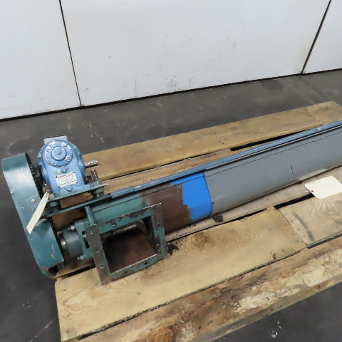 1HP 8' Screw Auger Conveyor Feeder 208-230/460V 3Ph 7" Wide Intake