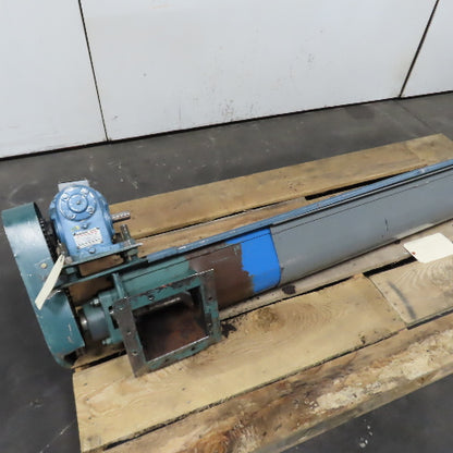 1HP 8' Screw Auger Conveyor Feeder 208-230/460V 3Ph 7" Wide Intake