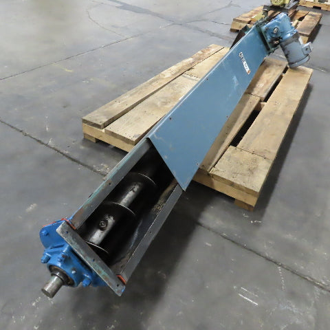 1HP 8' Screw Auger Conveyor Feeder 208-230/460V 3Ph 7" Wide Intake