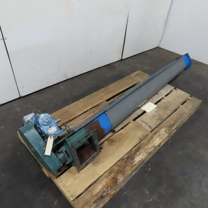 1HP 8' Screw Auger Conveyor Feeder 208-230/460V 3Ph 7" Wide Intake