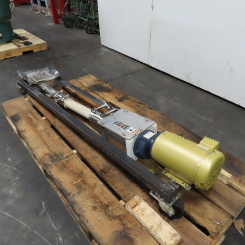 Flexible 5' Screw Auger Incline Conveyor Feeder Hopper 9" x 6" Intake