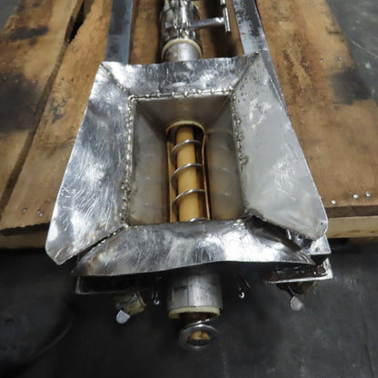 Flexible 5' Screw Auger Incline Conveyor Feeder Hopper 9" x 6" Intake