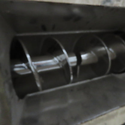 0.5HP 90VDC Dual Drive/Discharge SS Screw Auger Conveyor Feeder 14.5"x9" Intake
