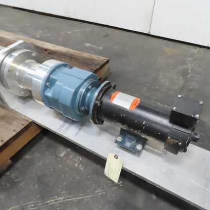 0.5HP 90VDC Dual Drive/Discharge SS Screw Auger Conveyor Feeder 14.5"x9" Intake